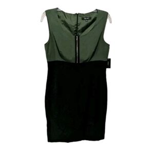 NWT Nine West Color Block Sleeveless Dress 8 City Career #drs17